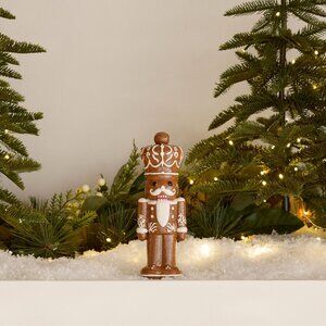 Pottery Barn Gingerbread Christmas Decor Nutcracker NIB